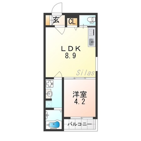 関目高殿駅 徒歩11分 2階の物件間取画像